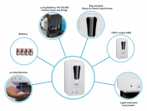 Auto­matischer Desinfektions­mittel­spender Features